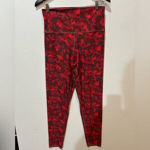 Brittany Allen Red Patterned Leggings XL